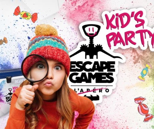 Enfants participant à une Kid's Party organisée par Escape Game Apéro à Tours.